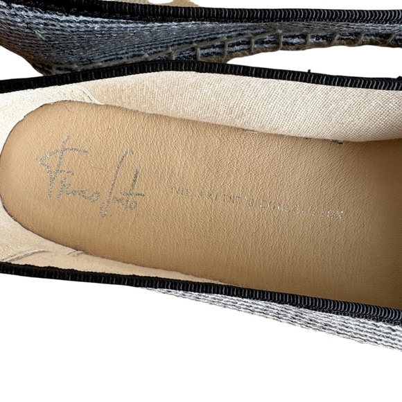 Franco Sarto Women's Size 11 Espadrille Flats Sequin Striped Slip On Shoes - Picture 11 of 13